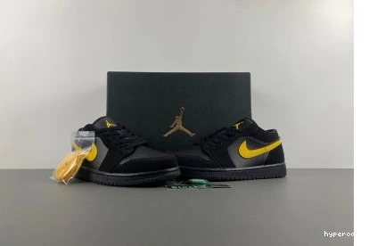 Hyperoad Jordan University 'Black Low Gold' Air 1 1029